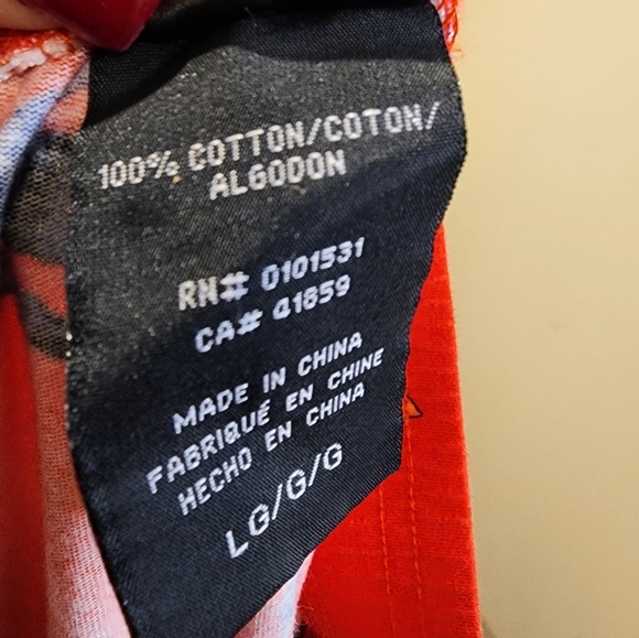 Marvel Men's Red Spider Man  Pajama Pants with Character Print Size L - Picture 11 of 12